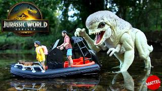 Distortus Rex Island Escape Set Jurassic World Rebirth Delores Mattel