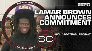 🚨 No. 1 recruit Lamar Brown announces commitment to LSU 🐅 🚨 | SportsCenter
