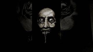 scary man charcoal sketch #shorts #yimmyyimmy #charcoalsketch #ghost #horror #artisticmind