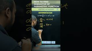 How to Find Derivative of Parametric Function | x=at^2,y=2at