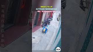 媽媽送兒子去上學，兒子下車去關門結果媽媽騎車就走，網友：估計要去到學校才知道~😁#shorts #china #DynamicChina