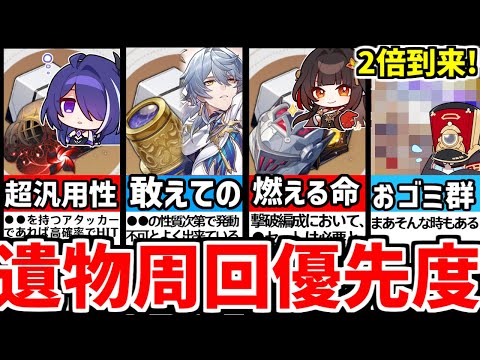 【崩壊スターレイル】２倍到来！2.5最新！●●は周るな！！遺物周回優先度と適正キャラを徹底解説！トンネルはどこ？どれを周る？【崩スタ/スタレ/ #階差宇宙】