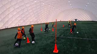 Käpylä Unitedin juniorit harjoittelemassa 2.1.2020