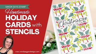 Handmade Holidays Cards With Stencils