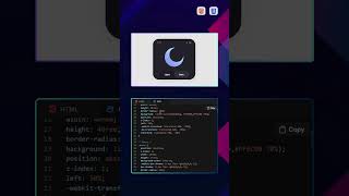 Light and Dark mode #LightDarkMode #FrontendShorts #DarkModeToggle #CSSUI #UIDev #fyp