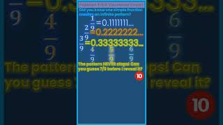 Mind-Blowing Math Trick! The Secret of Non-Terminating Decimals #MathMagic #mathshorts#shorts#quiz