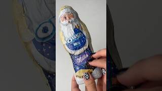 chocolate Santa Claus #cookiesopening #oreo #milka #asmr
