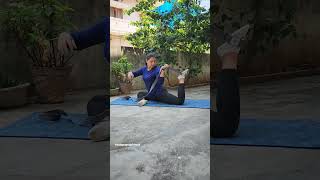 Ek pada Rajkapotasana/ one legged king Pigeon pose (modification for begginers) #yogotutorial