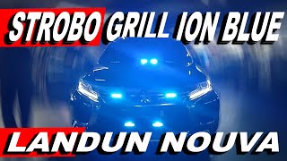 PAJERO INSTALASI STROBO GRILL LANDUN ION BLUE & STROBO DASHBOARD ADN S12