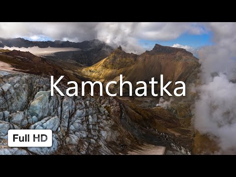 Kamchatka, Russia. Aerial travel video