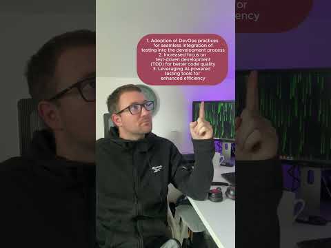 top 3 emerging trends in software testing?  #shorts