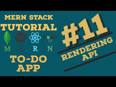 Simplified: React API Rendering for #MERN Todo App Tutorial #11