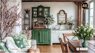 Timeless Spring Home Ideas: Vintage French Country Decor, Green Accents & Modern Farmhouse