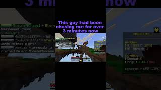 Getting chased by a mobile pro for over 3 minutes! #minecraft #zeqapvp