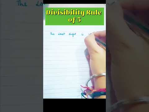 Divisibility Rule || 5 Divisibility Rules @brishtisnehi2280 #mathshorts #mathslover #ytshort