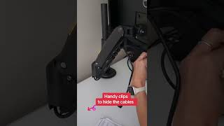 Upgrade Your Desk Setup with Huanuo Dual Monitor Arm Mounts! #techobsessed