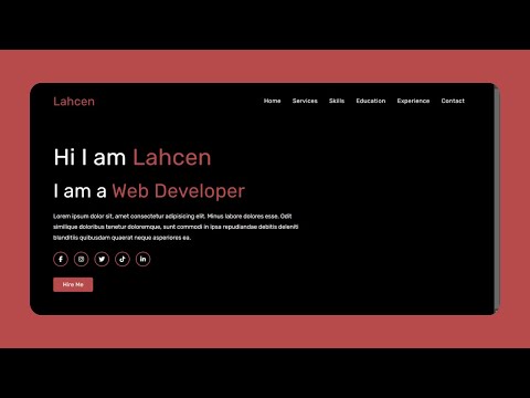 Create a Portfolio Landing Page Using HTML and CSS Only | Beginner-Friendly Tutorial #htmlcss