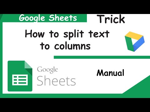 How to split text to columns in Google sheets. Two ways.