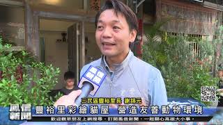 鳳信新聞1090825豐裕里彩繪貓屋 營造友善動物環境