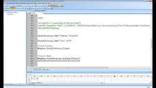 Dictionary Object in QTP