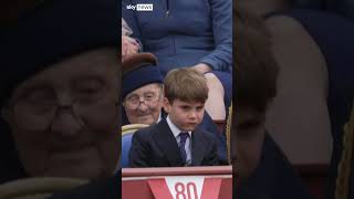 Prince Louis mimics brother at VE Day