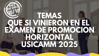 Temas que SÍ vinieron en el Examen de Promocion Horizontal 2025 #USICAMM #promoción #docentes