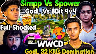 Spower Vs Simpp🥵GodL Vs 8Bit🤯Jonathan-Admino Destroyed Lobby😱GodL 32Kills Domination🔥