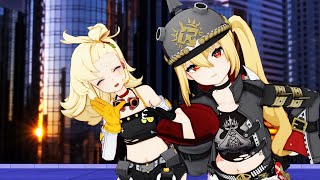 [ MMD Zenless Zone Zero ] Kiss Kitsune - Piper & Lucy #zenlesszonezero #piper #lucy #mmd #fyp