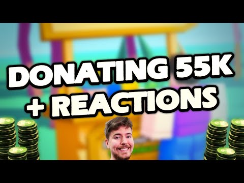 Kieran Donating 50,000+ Robux with Reactions