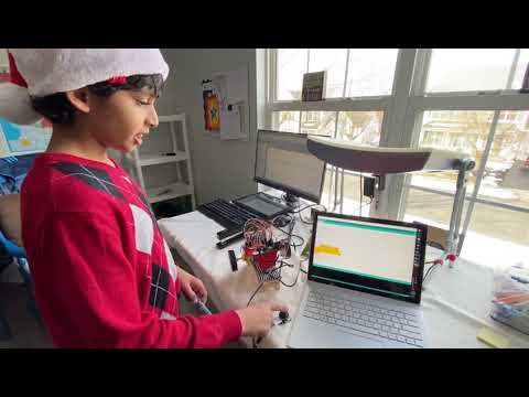 Joystick Operated Car by Punya Gandhi-NJ USA Online Robotics and Coding Classes