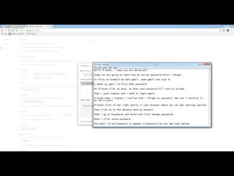 How to get your lost Password back.( Hindi )