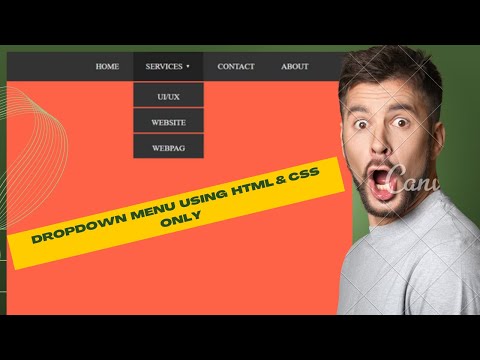 Dropdown Menu Using HTML and CSS Only
