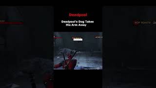 Deadpool’s Dog Takes His Arm Away