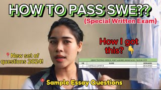 TIPS ON HOW TO PASS SWE?? | Special Written Exam | New Set of Question for 2024