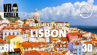 Lisbon, Portugal Guided Tour in 360 VR (Teaser)- Virtual City Trip - 8K Stereoscopic 360 Video