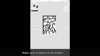How to design fancy frames:stencils