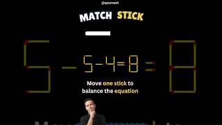 ➗😎 This Stick Puzzle Is for Quick Thinkers Only! #LogicFun #MathChallenge #BrainGames