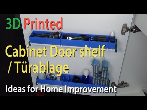 3D Printed Cabinet Door shelf / Türablage
