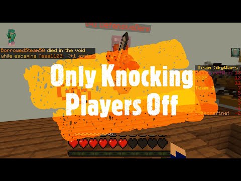 Skywars but I only knock people off (Minecraft gameplay)