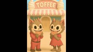 Labubu Dolls Eating Toffee ASMR #shorts #labubu
