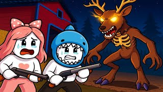 [로블록스] 99일 생존보다 무서운 저주 받은 마을에 나타난 괴물 사슴에게서 도망쳐요!! (Skinwalker Ranch) - 민또 경또 -