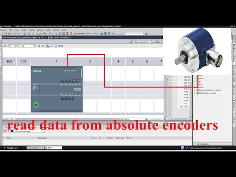 TIA Portal read data from absolute encoders with parallel outputs