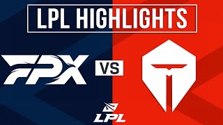 FPX vs TES Highlights ALL GAMES | LPL 2025 Split 3 | FunPlus Phoenix vs Top Esports