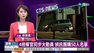 4檢察官同步大動員 偵訊團購50人名單 | 華視新聞 20190729