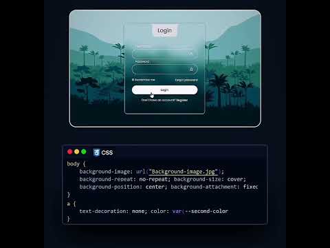 Modern Login Form using CSS #coding #css #html #webdesign #frontend #webdevelopment #programming