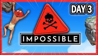 【崖おじ】腕だけで崖の頂上を目指す鬼畜ゲーム DAY3【A Difficult Game About Climbing】#朝苦行