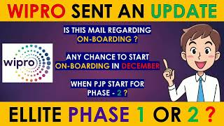 WIPRO ONBOARDING UPDATE | WIPRO LATEST ONBOARDING UPDATE | ELITE | WILP | TURBO |