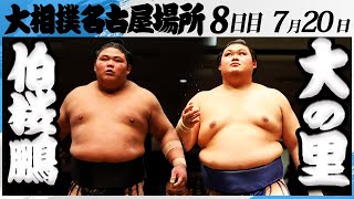 大相撲　伯桜鵬ー横綱大の里＜令和7年名古屋場所・８日目＞SUMO