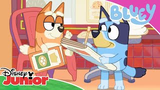 Takeaway Chaos 🍔 | Bluey 💙 | Disney Junior Arabia