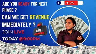 #ONPASSIVE UPDATES AND INFORMATION ARE YOU READY FOR NEXT PHASE ? CAN WE GET REVENUE IMMEDIATELY ?